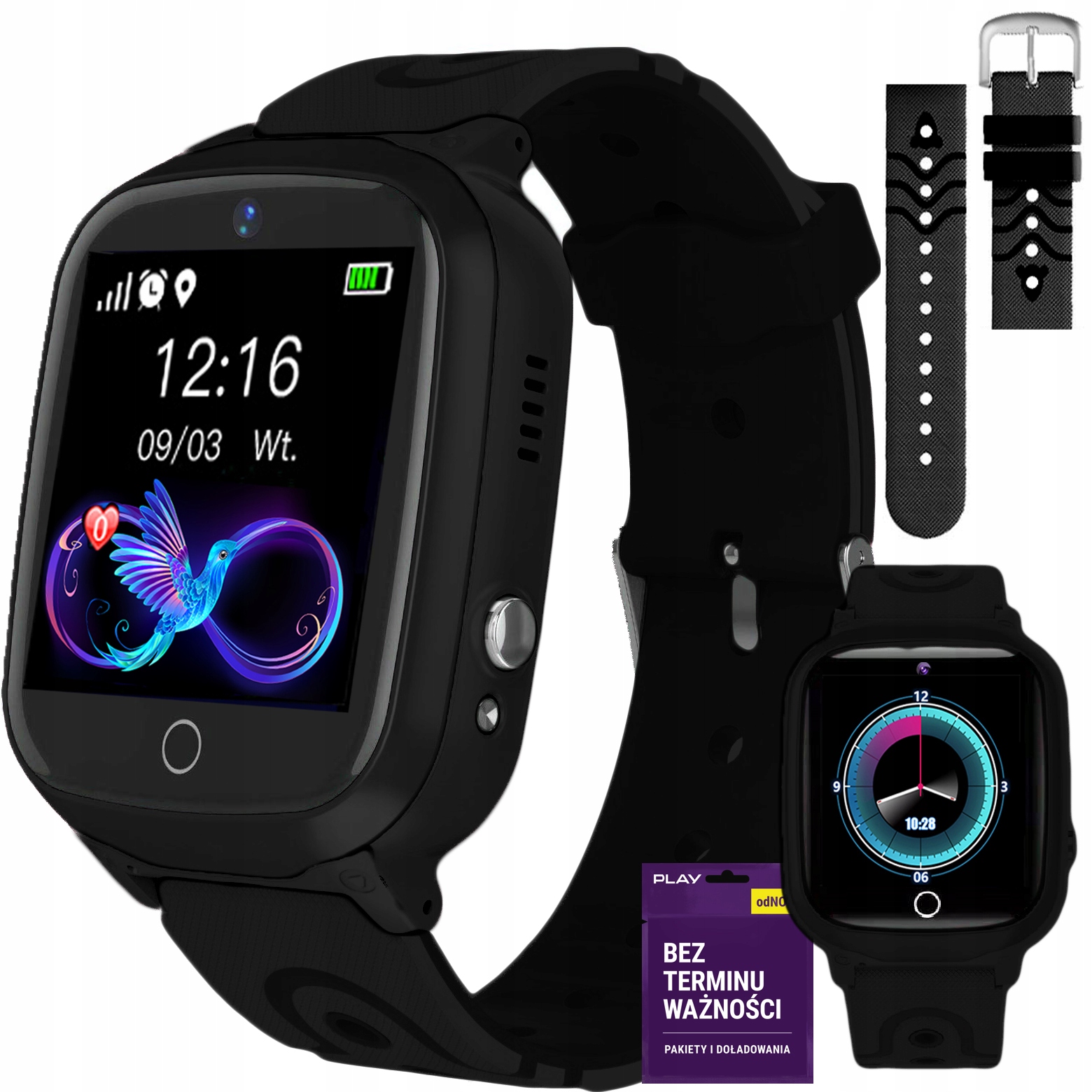 Modré detské inteligentné hodinky KidWatch a9s